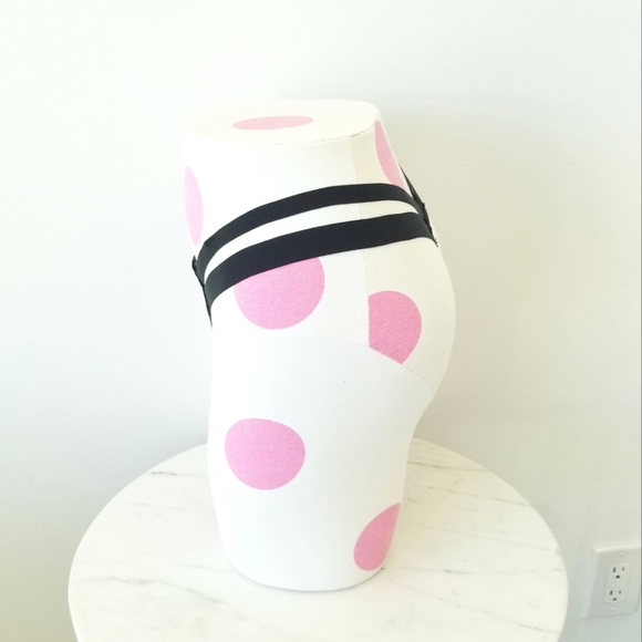 Victoria's Secret Vintage Very Sexy Strappy Lace Sheer Mesh Thong Tanga Panty - Picture 6 of 15